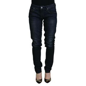 Acht Blue Cotton Skinny Low Waist Women Casual Denim Women's Jeans